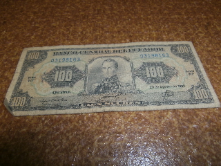 外国紙幣　エクアドルEcuador 100 Quito_画像1