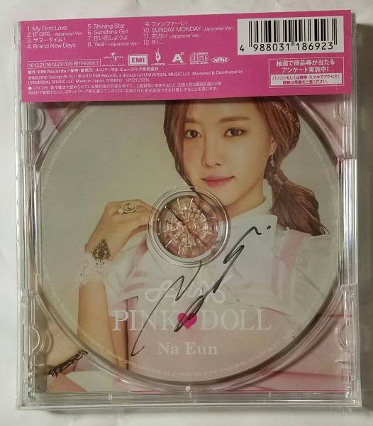 Apink ナウン 直筆サイン入り PINK DOLL 初回限定盤C 新品未開封 CD 即決 Naeun 日本語 2nd Album Japanese ver. Brand New Days_画像1