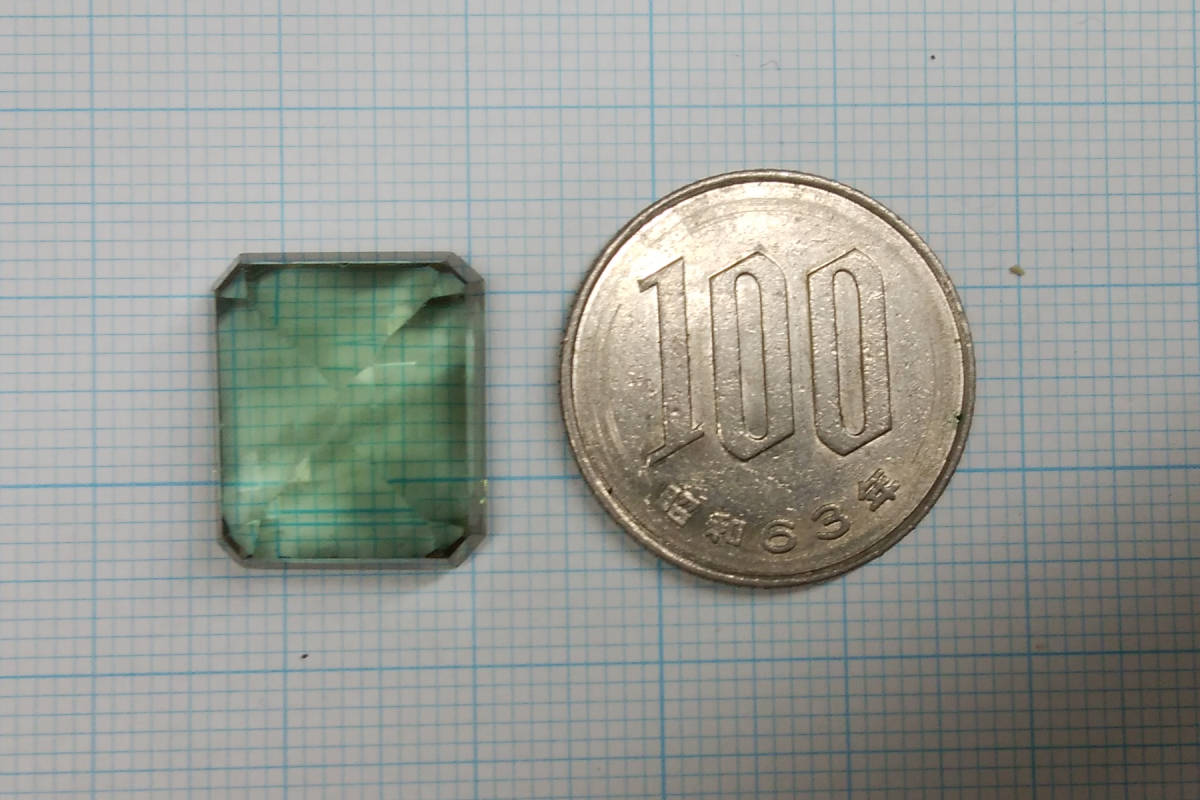 [18.82 ct] 合成アレキサンドライト エメラルドカット ルース 宝石 ジュエリー_画像3