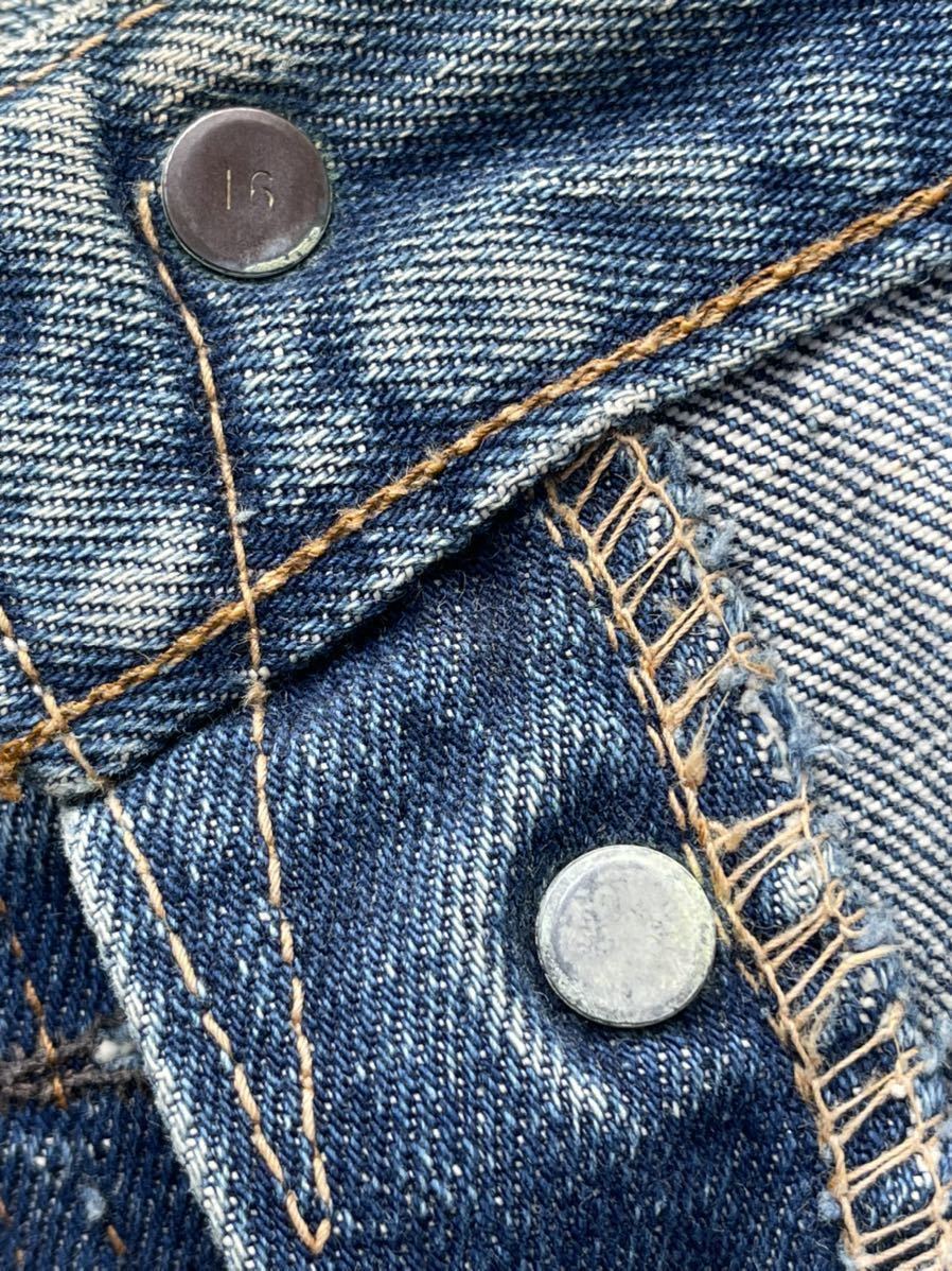 60年代 Vintage Levi's 501 ビッグE 足長R ボタン裏16 Vステッチ