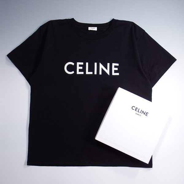 美品 CELINE セリーヌ ロゴ Tシャツ ブラック XL dnkstudio.rs
