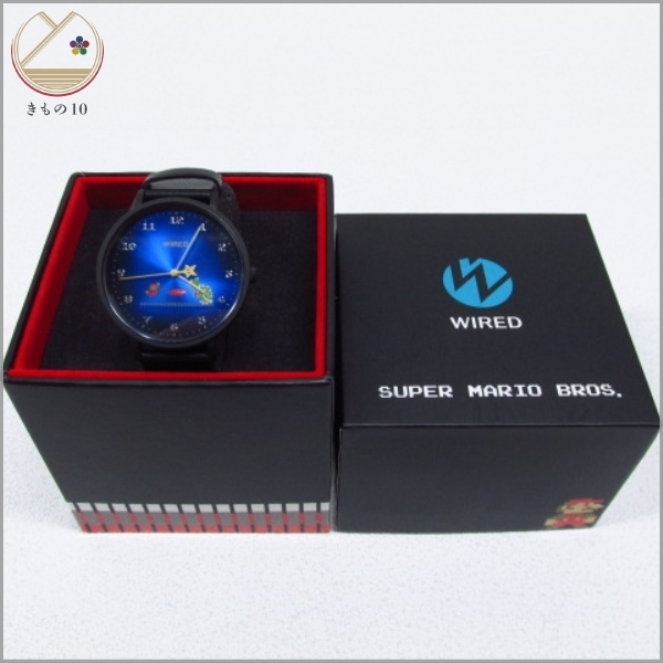 着物10 希少!!（SEIKO）WIRED ワイアード セイコー スーパーマリオ ブラザーズ 限定 腕時計 0067/1200 稼働品 きれいめ ブランド品 ☆6_画像1