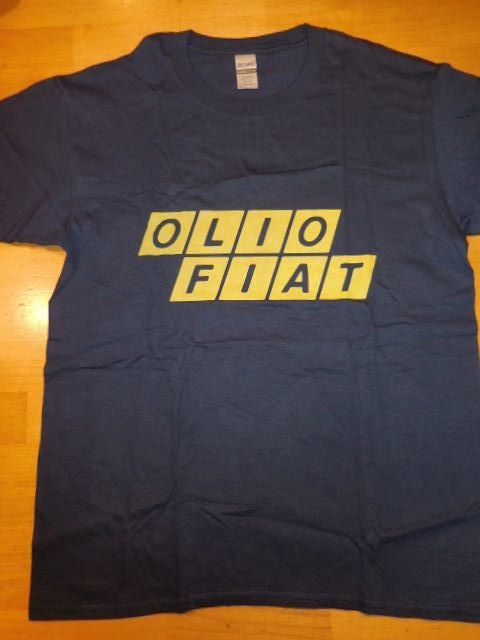 OLIO FIAT フィアット PANDA パンダ 500 チンク Tシャツ MENS Mサイズ レターパックライト370円 OLIO-FIAT-M-紺