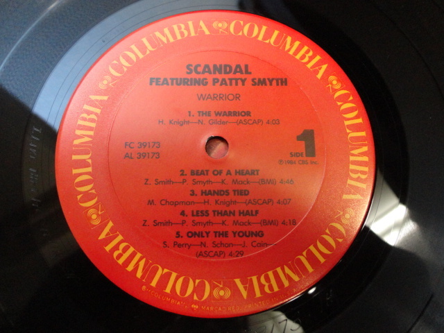 Scandal ft. Patty Smyth Warrior オリジナル原盤 US LP POPロック・パンクサウンド　視聴_画像4