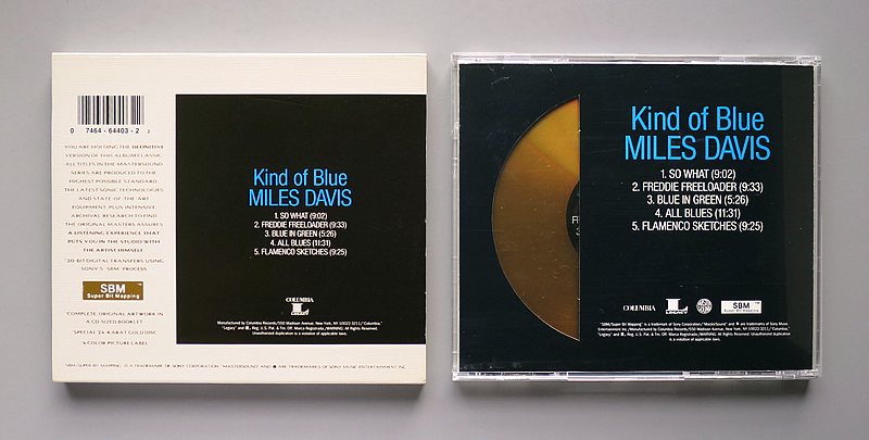 華麗 MILES DAVIS マイルスデイビス Kind of Blue ゴールドCD 洋楽