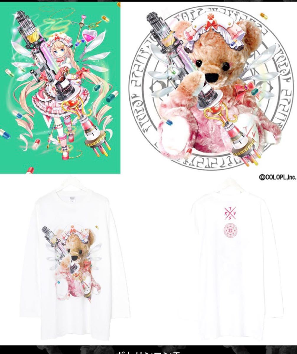 TRAVAS TOKYO × 魔法使いと黒猫のウィズ コラボガトリンロンT トラバストーキョー 黒猫のウィズコラボパーカー