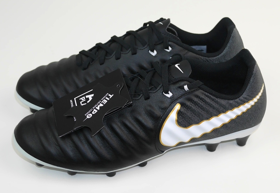 新品 ナイキ ティエンポ リゲラNIKE TIEMPO LIGERA IV AG-PRO サッカー シューズ スパイクUS9サイズ27 cmブラック黒レザーLEGENDレジェンド_画像2