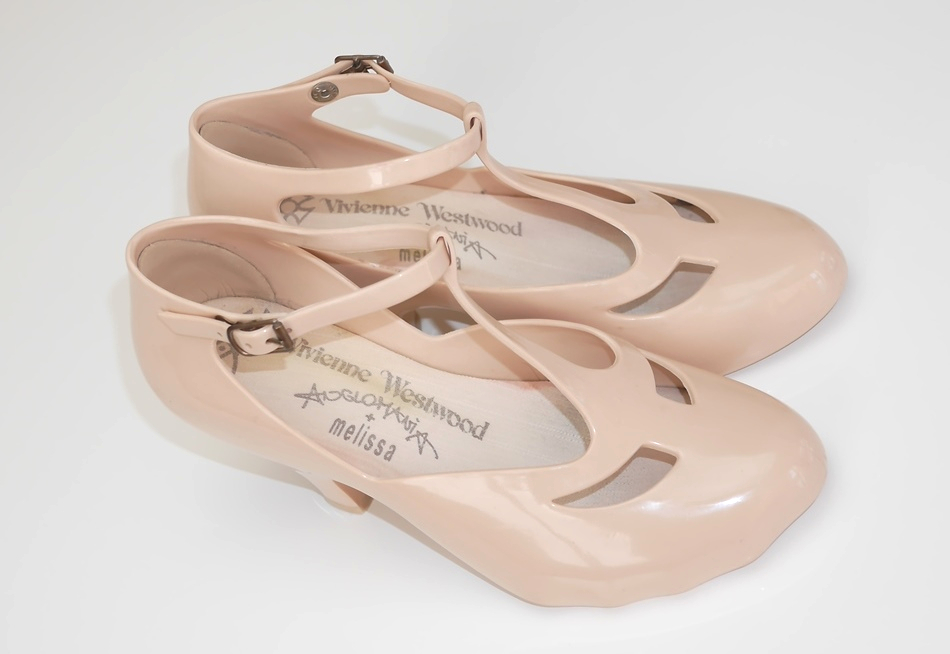 24,000 иен ограничение Melissa Vivienne Westwood туфли-лодочки Raver обувь сандалии высокий каблук женский 23.5 размер 37 бежевый SLY резиновые сапоги 