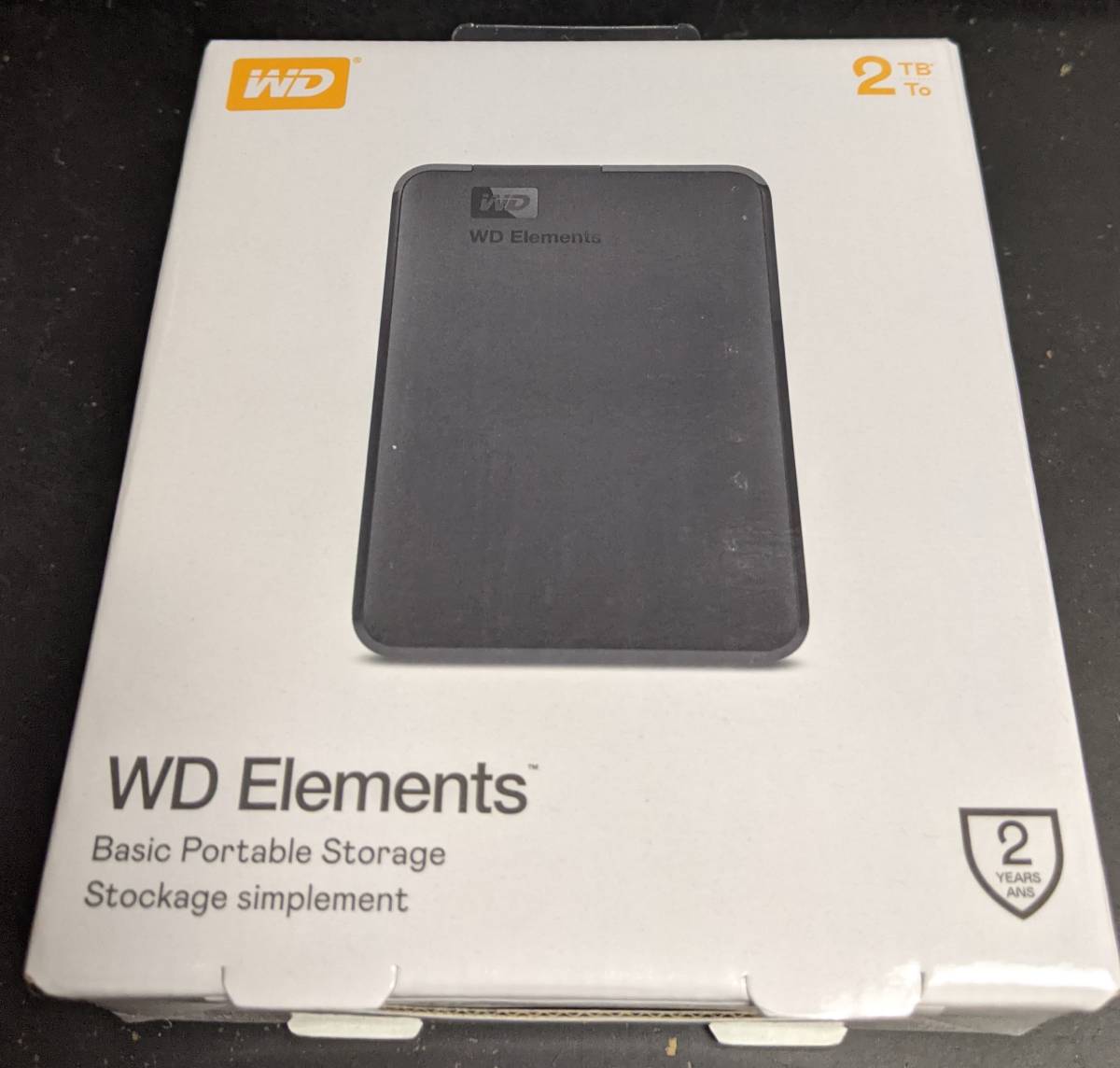 送料込・新品未開封 WD ポータブルHDD 2TB USB3.0 Elements Portable 外付けハードディスク WDBU6Y0020BBK-WESN_画像1