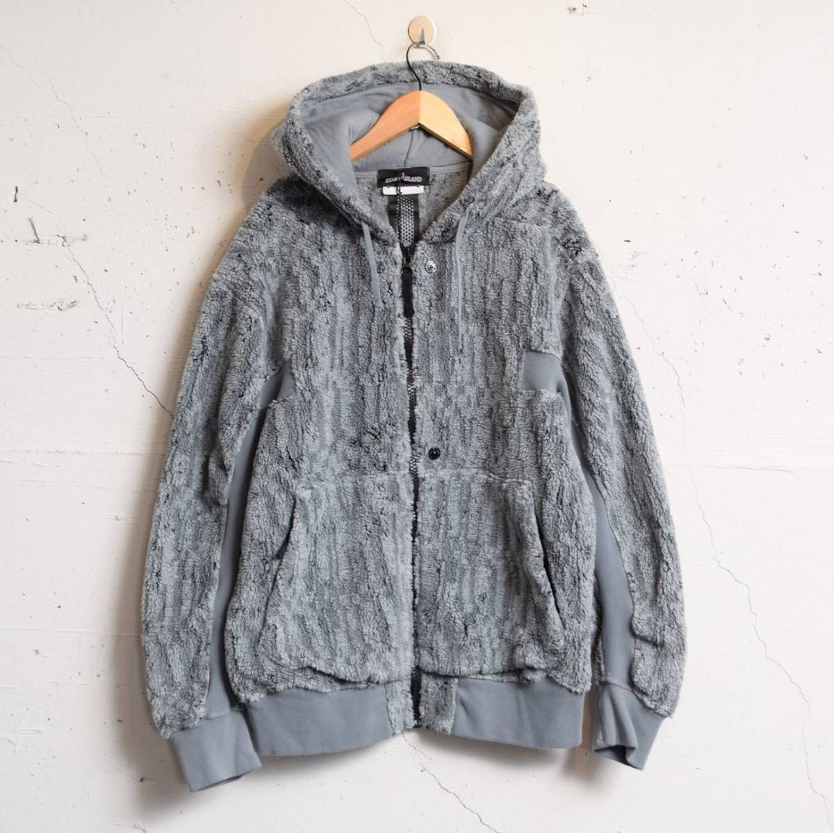 STONE ISLAND 19-20AW shadow project ボアフリース フーディ size S