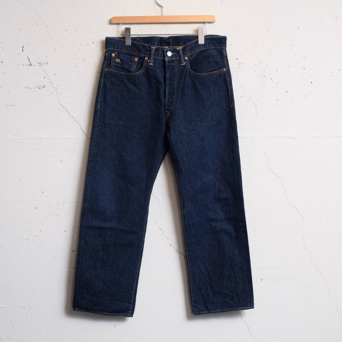 RRL サルベージデニム STRAIGHT LEG セルビッチ size 33×32 / DOUBLE RL ダブルアールエル ラルフローレン_画像1