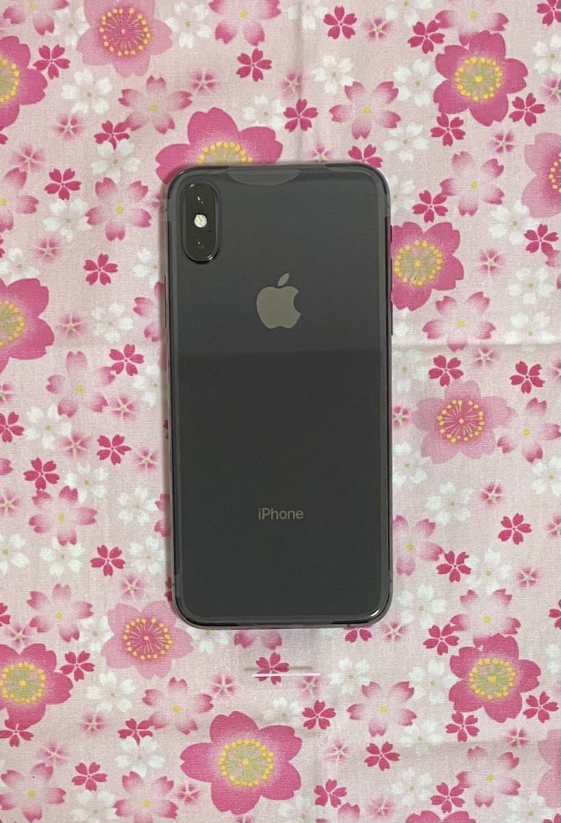 処分品#353：iPhone XS 256GB Space Gray スペースグレイ 黒 な SIM 