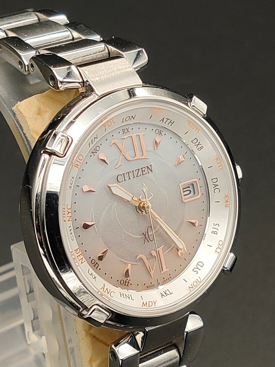 美品】CITIZEN シチズン XC クロスシー 電波ソーラー ワールド 美品】CITIZEN シチズン XC クロスシー 電波ソーラー ワールド