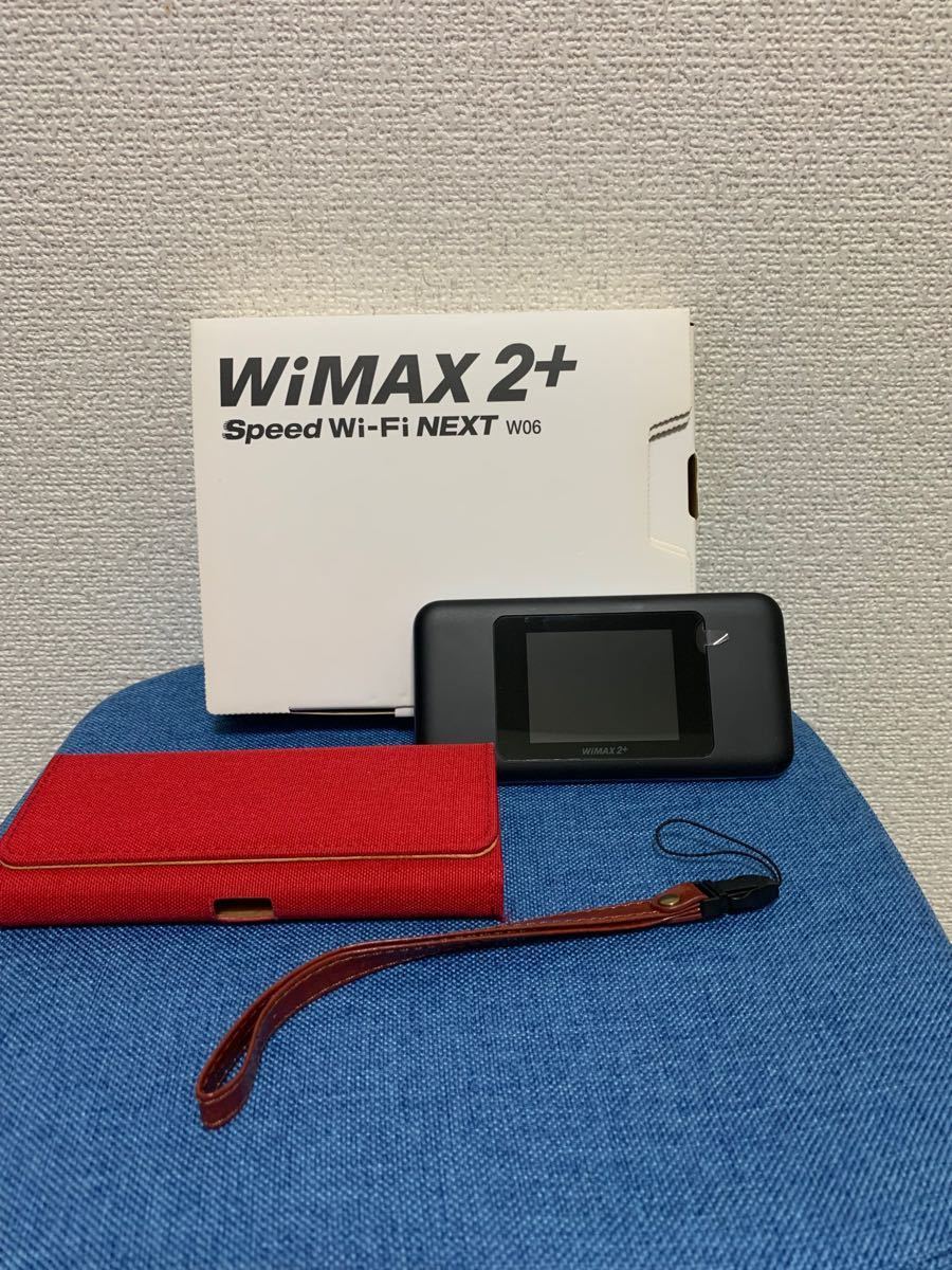 @lemonade175391様専用WiMAX 2+ Speed Wi-Fi NEXT W06 モバイルルーター ブラック×ブルー