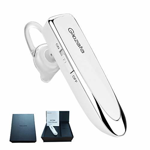 白 Glazata Bluetooth 日本語音声ヘッドセット V4.1 片耳 高音質 ，超大容量バッテリー、長持ちイヤホン、3_画像8