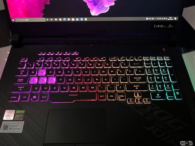 ASUS GTX1660Ti ゲーミングノートパソコン ROG Strix G17 G712LU i7
