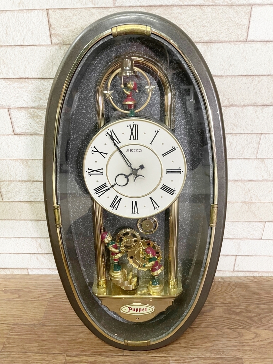 Yahoo!オークション - 動作未確認 SEIKO からくり時計 掛け時計 Yahoo!オークション - 動作未確認 SEIKO からくり時計 掛け時計