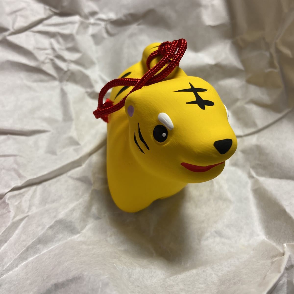 [ new goods ]2022 year . peace 4. main earth bell ornament .. regular manner kiln ceramics . luck .. thing bell new year interior . main. ornament decoration Hanshin Tigers laughing luck better fortune 