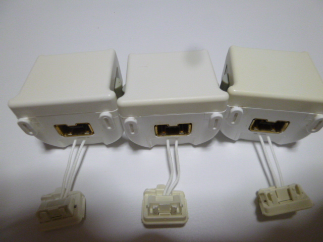 M4【即日配送 送料無料 動作確認済】Wii　モーションプラス　3個セット　白　ホワイト（クリーニング済）黄ばみあり　RVL-026