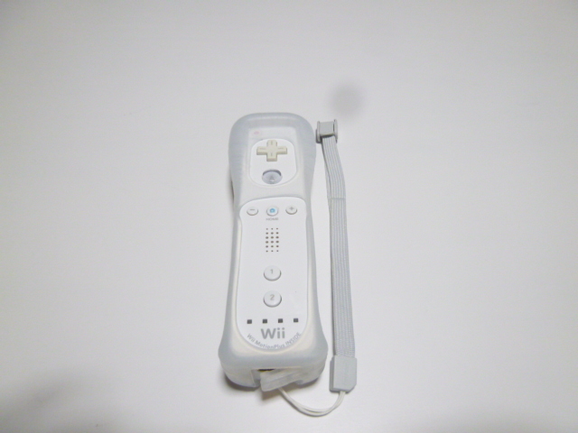 RSJ089【即日配送 送料無料 動作確認済】Wii リモコン モーションプラス　ジャケット ストラップ　セット　純正品　RVL-036 白　ホワイト 
