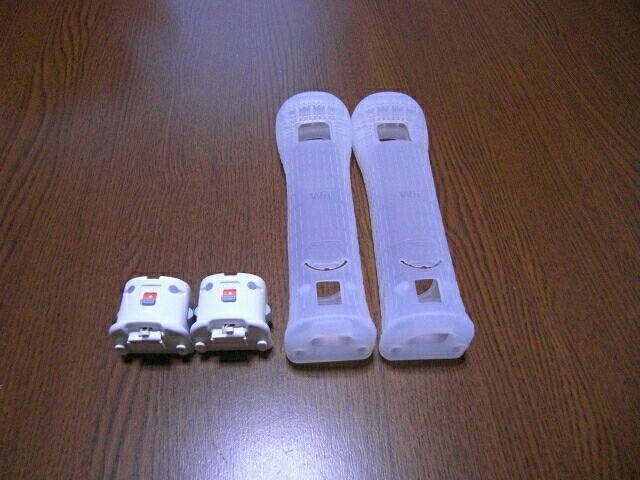 M050（即日発送 送料無料）Wii　モーションプラス　ジャケット　2個セット（分解洗浄　動作確認済）リモコンカバー