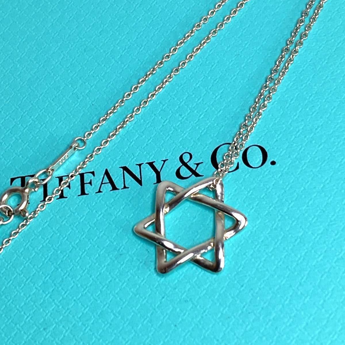 ティファニー TIFFANY&Co. ティファニーネックレス　スターオブダビデ　星形　シルバー925