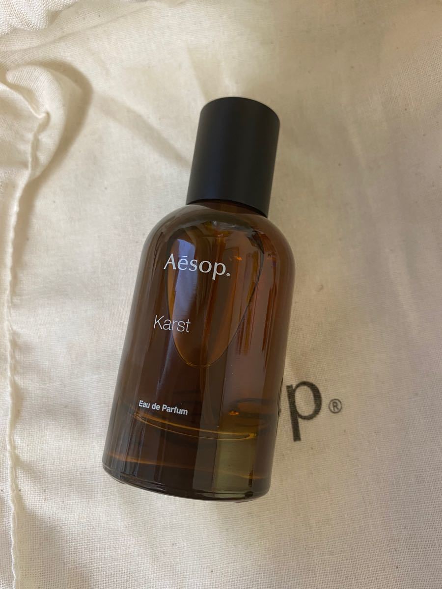 メーカー公式ショップ】 【新品未使用】Aesop イソップ カースト 正規 限定商品 Aesop オードパルファム Karst 巾着付き ユニセックス