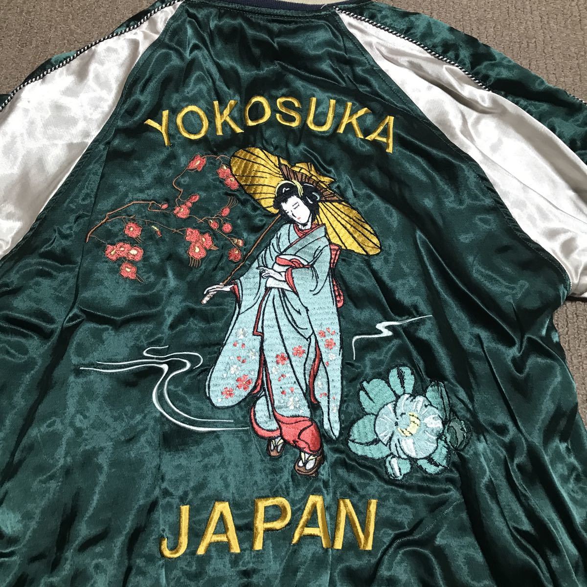 Houston ヒューストン リバーシブル スカジャン L スーベニアジャケット 京都 舞妓 kyoto ヴィンテージ