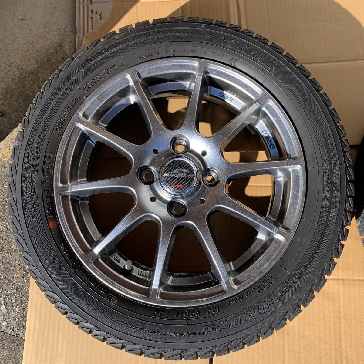 美品A-TECH SCHNIDER シュナイダー 14×4 1/2J +43 4穴 スタッドレス