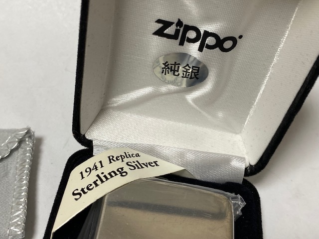 スターリングシルバー 1941レプリカ STERLING ZIPPO 展示未使用品 www