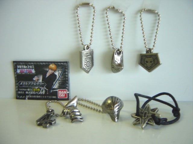 #Hgr06QZ bleach metal accessory all 6 kind BLEACH one . mask ring *BANDAI Bandai *200 jpy =010121_c