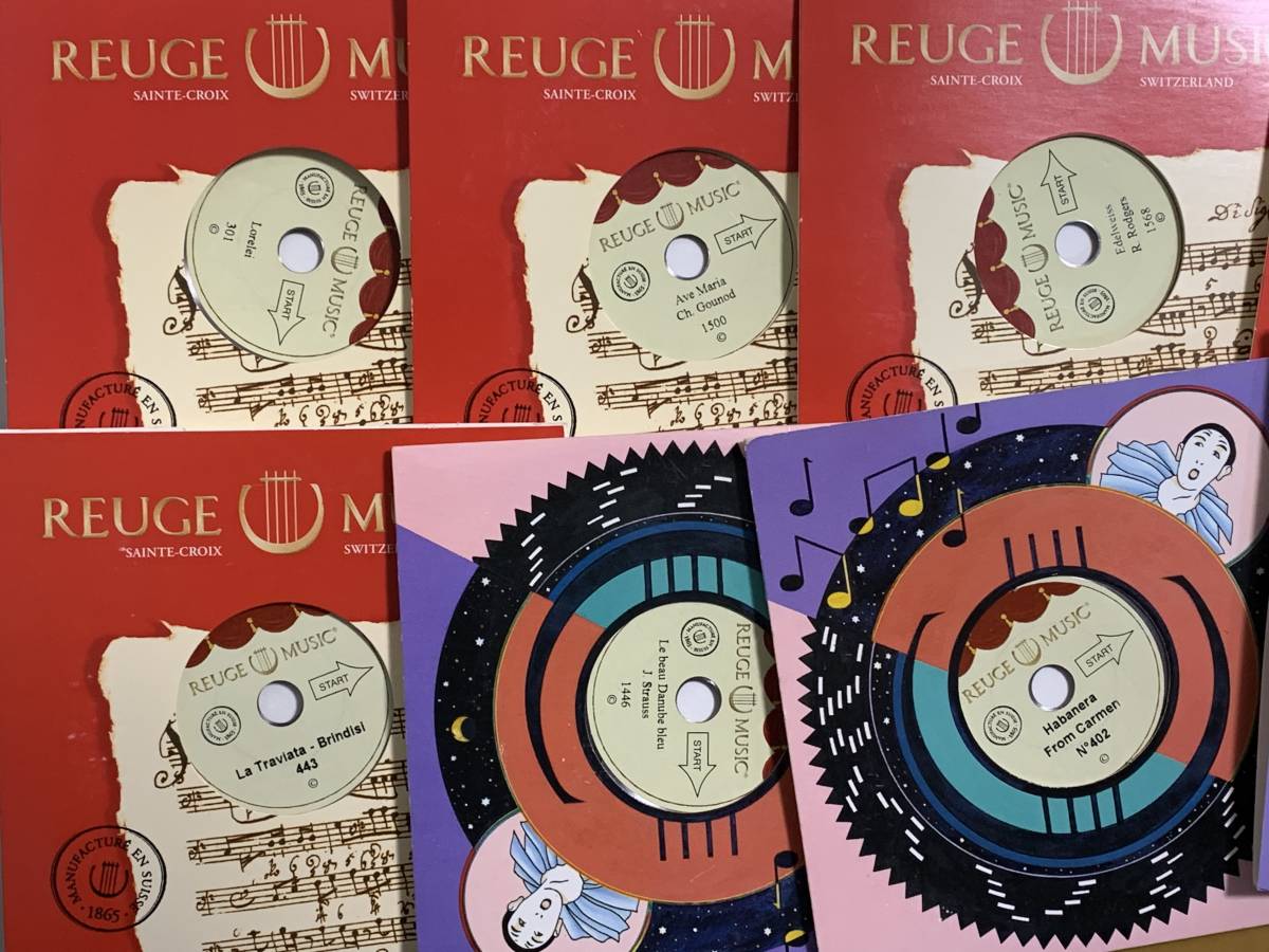 リュージュ REUGE MUSICオルゴール 30弁 替えディスク10枚 リュージュ REUGE MUSICオルゴール 30弁 替えディスク10枚