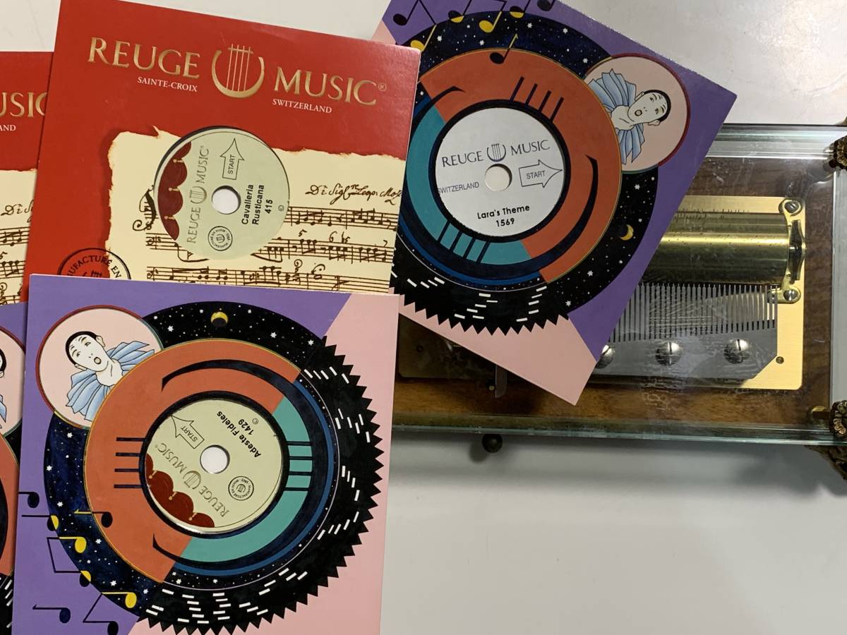 リュージュ REUGE MUSICオルゴール 30弁 替えディスク10枚 リュージュ REUGE MUSICオルゴール 30弁 替えディスク10枚