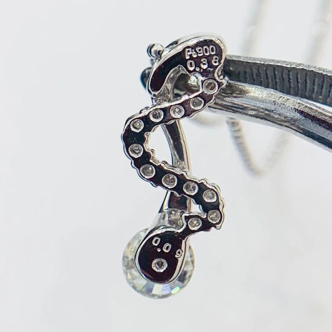 ラソマ Lasoma 0.38ct 0.09ct ダイヤモンド ネックレス プラチナ Pt850