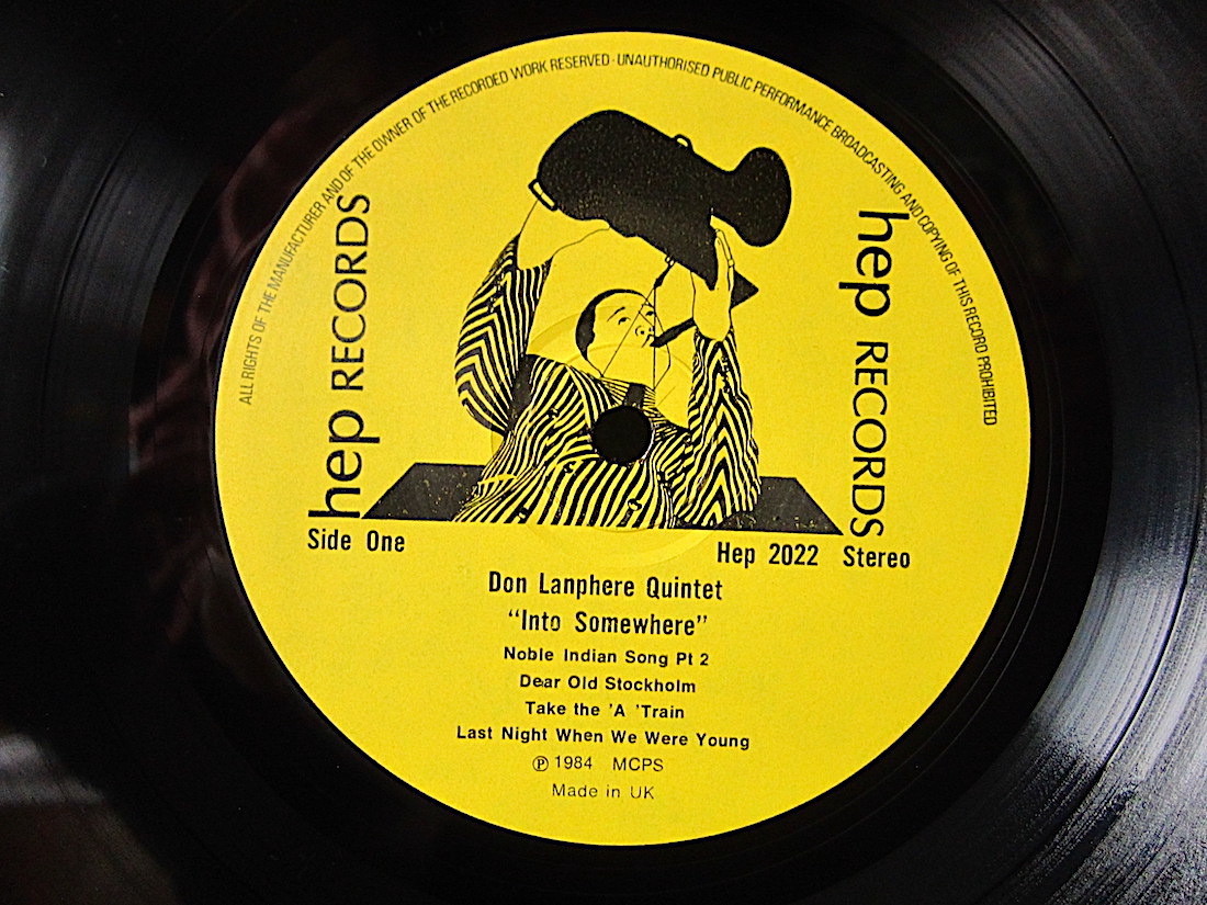 Don Lanphere Quintet Featuring Jon Pugh●INTO SOMEWHERE Hep Records hep 2022●220111t1-rcd-12-jzレコード英盤UKジャズ_画像3
