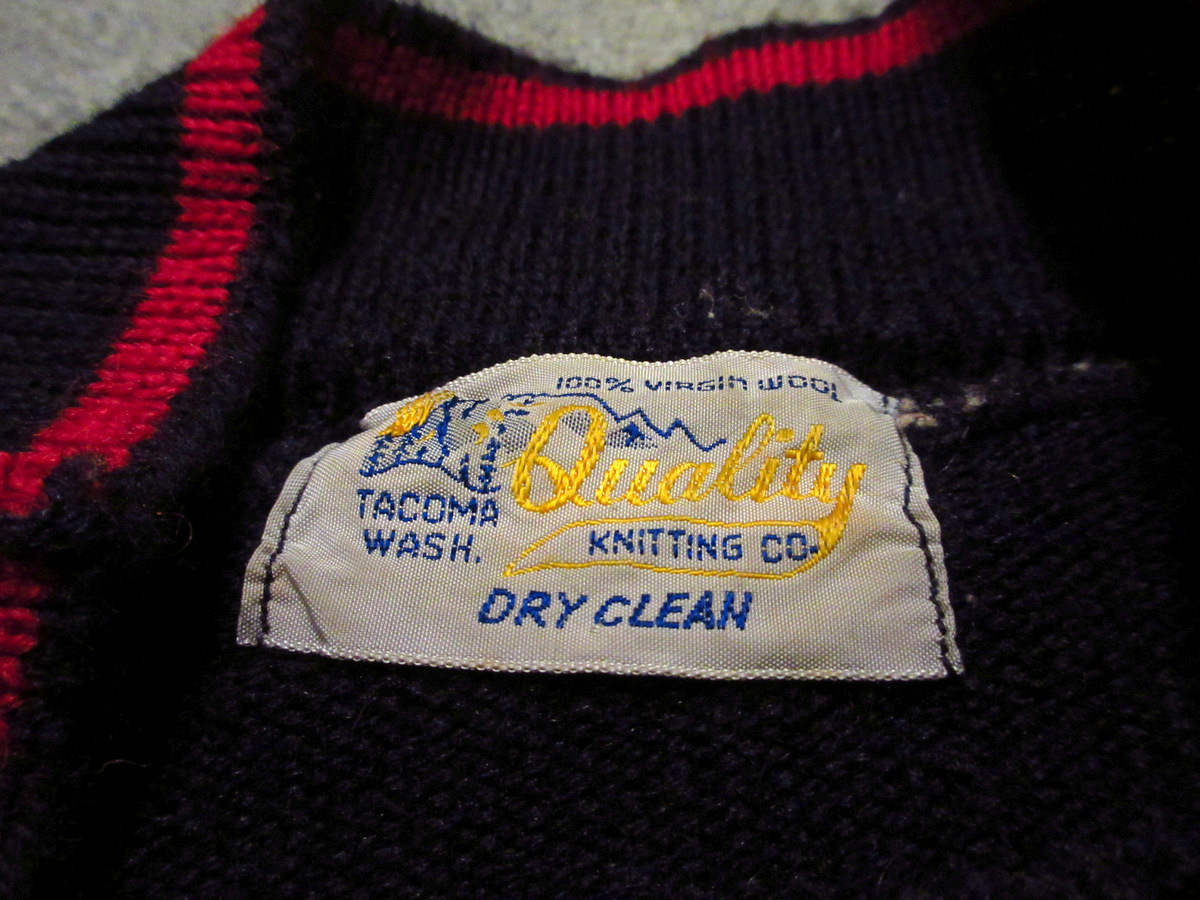 ビンテージ50’s60’s●Quality KNITING Co.レディースウールハイネックセーター●220131k1-w-swrトップスニットUSA_画像3