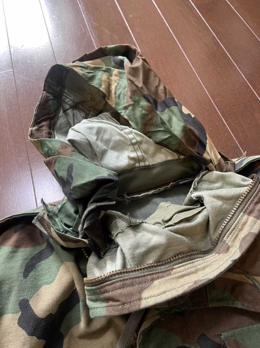 米軍実物 M-65 SMALL LONGウッドランドカモ 検米軍 ジャングルファティーグジャケット ARMY ファティーグ グリーンリーフ フィールド