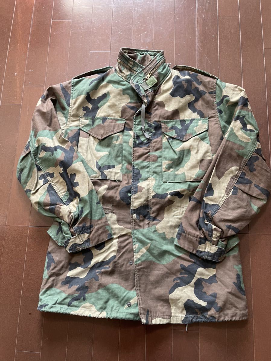 米軍実物 M-65 SMALL LONGウッドランドカモ 検米軍 ジャングルファティーグジャケット ARMY ファティーグ グリーンリーフ フィールド
