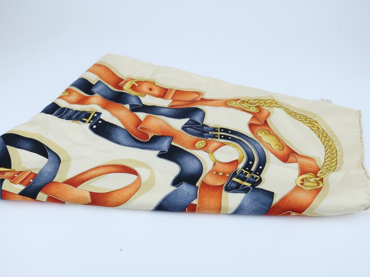 GUCCI グッチ シルクスカーフ ベルト柄 (K-D19) item details | Yahoo