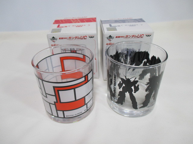  most lot Mobile Suit Gundam UC L. rock glass 2 piece set 