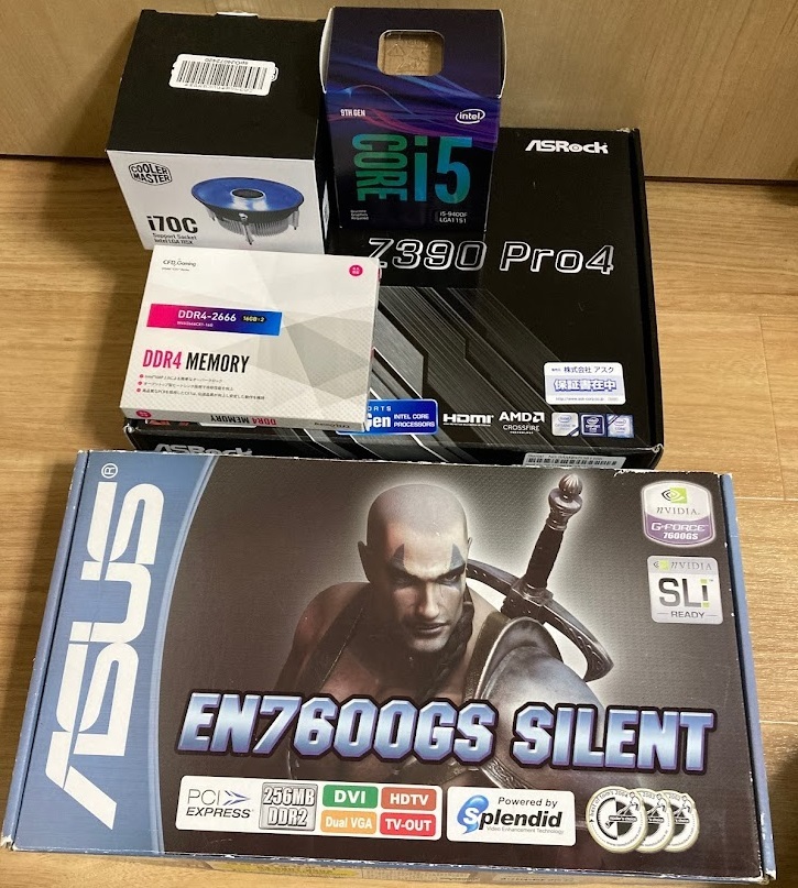 ☆美品 使用頻度少♪☆高性能PCパーツセット(CPU+マザー+メモリ+M