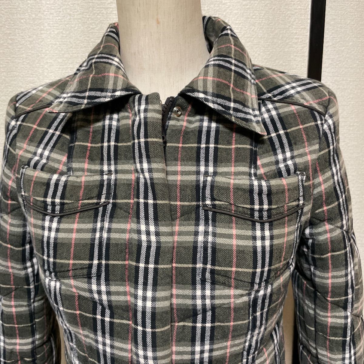 バーバリーブルーレーベルリバーシブル中綿ブルゾン | laninternet.com.br