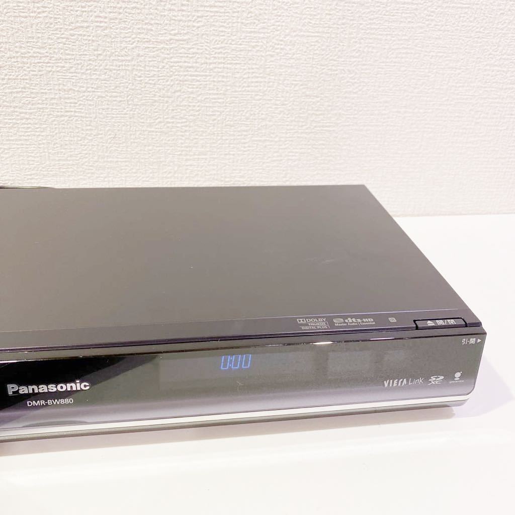【動作確認済み】Panasonic パナソニック DMR-BW880 ブルーレイディスクレコーダー 2010年製 リモコン&B-CASカード 120サイズ（119）_画像3