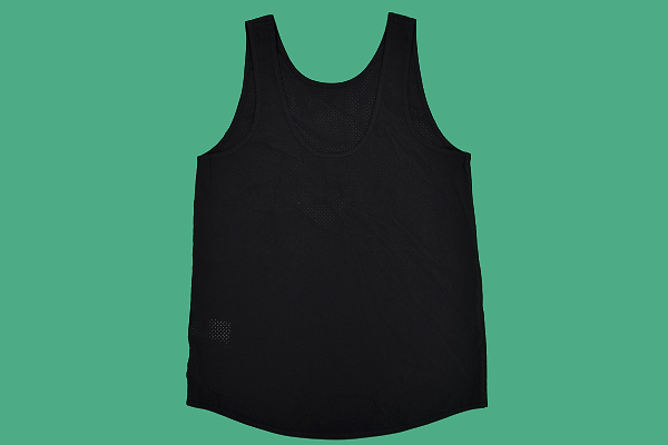 S-8342★送料無料★新品★DUNLOP ダンロップ★陸上競技 駅伝 トラック 黒色 メッシュ ストレッチ素材 ランニング マラソン タンクトップ Ｍ_画像4