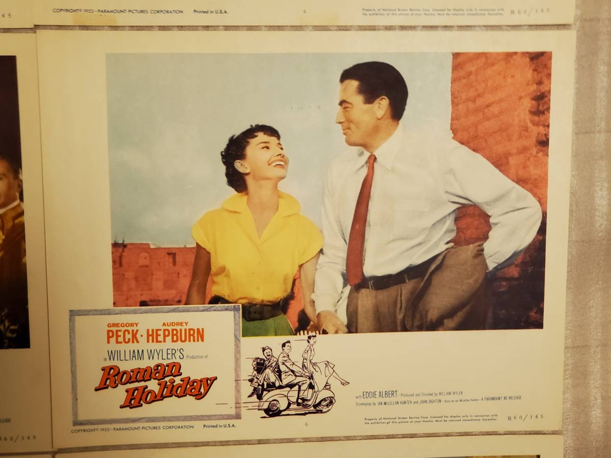 ローマの休日」【1960リバイバル版】アメリカ版オリジナル ロビー
