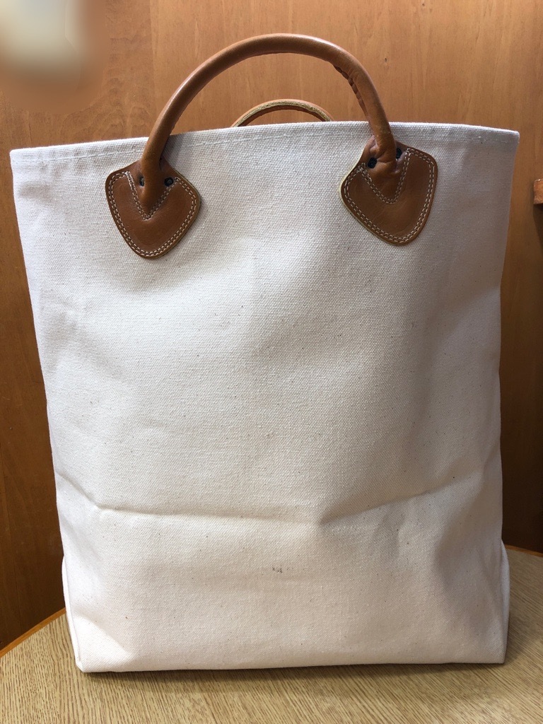 70s L.L.Bean ログキャリー カスタマイズトートバッグ レザーハンドル-