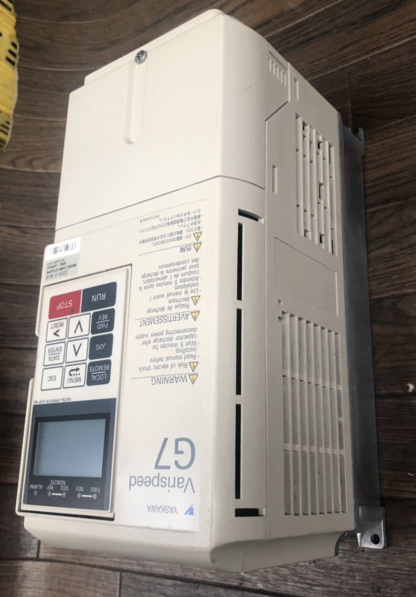 通電確認済 YASKAWA インバータ CIMR-G7A20P4 電材・配電用品 通電確認済 YASKAWA インバータ CIMR-G7A20P4 電材・配電用品