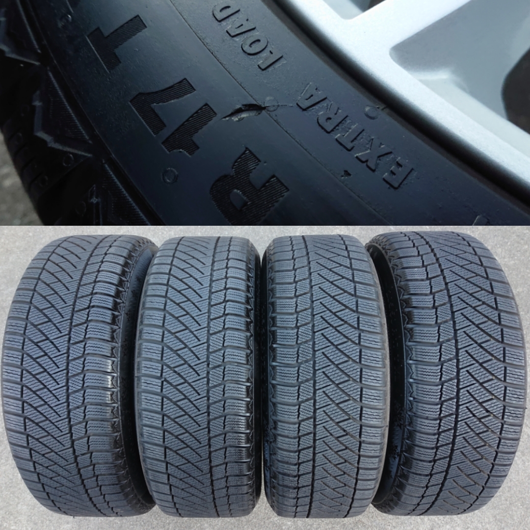 一部予約販売中】 バリ溝 EURO FORSCH 17インチx7.5J+52 PCD112 5H