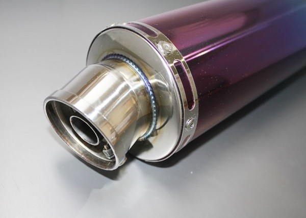 Realspeed 製 汎用 サイレンサー 100 φ × 450 mm 差込径 50.8 φ チタン