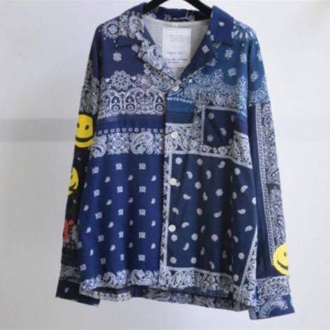 READYMADE SLEEPING SHIRT BANDANA NAVY 2_画像1